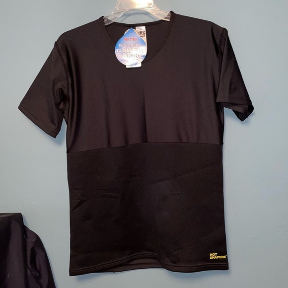 Hot Shapers Neoprene Blend Short Sleeve Shirt Size Medium - Picture 1 of 7